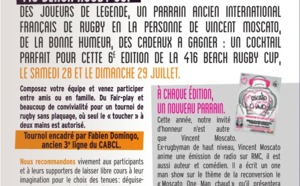 Le programme de Brive Plage Festival et de la 416 Beach Rugby Cup