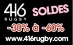 416 Rugby - Soldes d'été sur 416wear.com (du 26 juin au 30juillet)