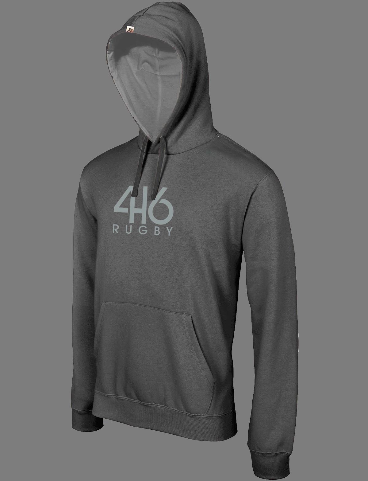 sweat 416 rugby gris logo gris